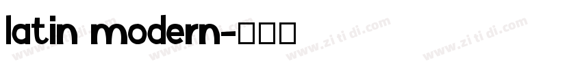latin modern字体转换